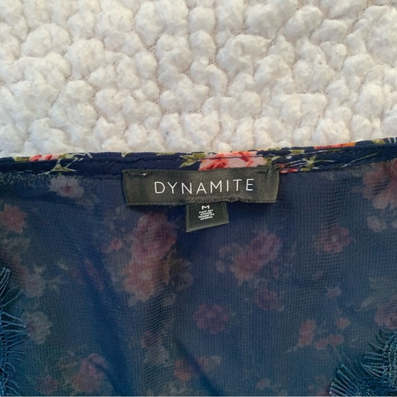 Dynamite Long Sleeved  Floral Blouse - Picture 4 of 7